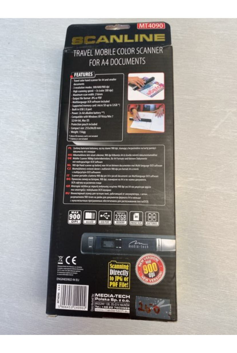 Scanline håndscanner